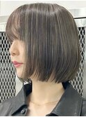 ハイライトグレージュ[新宿駅/グレーベージュ/黒髪]