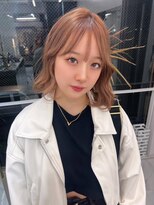 ランテルディ 渋谷(LANTERDIT)&nbsp;シースルーバング　透明感　ベージュカラー　ゆるふわウェーブ