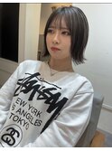 バレイヤージュエアタッチグレー