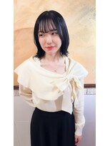 イオエ(ioe)&nbsp;前髪/アンブレラカラー/こなれミディ/イメチェン/ウェーブパーマ