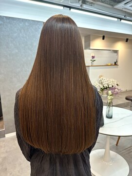 コス(KOS) ワンレンロング×髪質改善サブリミックトリートメント