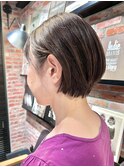 20代30代40代小顔ハンサムショートアッシュブルーブラック