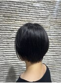 20代30代40代小顔ハンサムショートアッシュブルーブラック