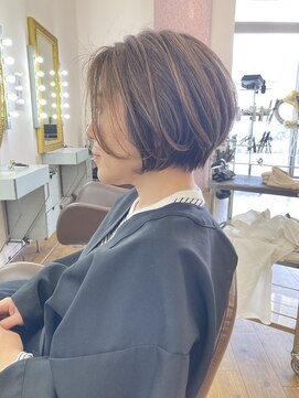 コワファースト 別府 大人可愛い20代30代40代50代60代ショート/白髪ぼかし/大分/別府