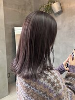 テトヘアー(teto hair)&nbsp;切りっぱなしミディアムラベンダーベージュ