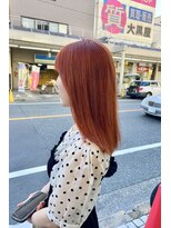 トンネルヘアー(Tunnel hair) アプリコットオレンジ