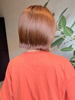 コンフィー(comfy)&nbsp;【mimura】オレンジブラウン　ミニボブ　切りっぱなしボブ　草加