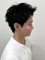 ヒュイル バイ ニアウ(Hwyl by Niau) メンズショートアップバングスパイキーショートメンズパーマ