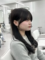 アマトウキョウ アユンチェ(AMA TOKYO×AYUNCHE) 前髪顔まわり韓国ヘアレイヤーカットサイドバンク2wayバンク韓国