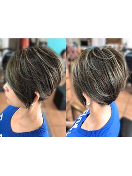 【大人女性の髪をいつまでもお洒落に】白髪を明るく染める白髪ぼかしやハイライトで何歳までも褒められ髪に