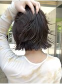 栄外ハネナチュラル大人可愛いボブ