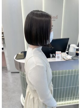 ロンドリゼル 札幌(Lond RiseL) オリーブグレー/前髪/ボブ/マロンベージュ/レイヤーカット/小顔