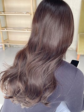 カイコヘアーアンドアートスタジオ(kaiko hair&art studio) ミディアムレイヤー/ダブルカラー/ココアブラウン/髪質改善/前髪
