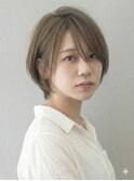 透明感アディクシカラー×小顔ショートボブ