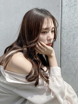 黒髪/クラゲヘアー/オリーブグレー/小顔/ココアベージュ/茨木 
