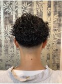 【ツーブロ × エッジパーマ】