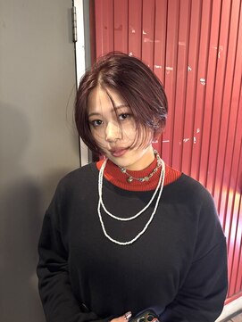 ココット 京橋店(cocotte) ☆ディープレッド/ブリーチ無しダブルカラー/ショート☆