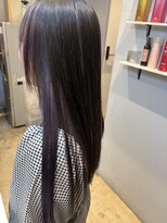 ベルベットヘア 千早店(Velvet hair)&nbsp;プレミアム髪質改善カラー×バイオレットブルー