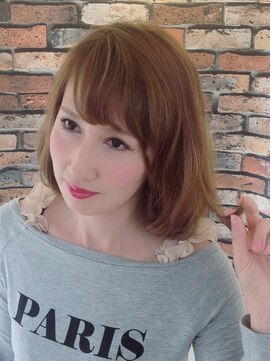 ティーグロス(T+gloss) ハーフ顔にピッタリ!やんわりふんわりボブ☆