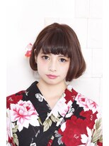 ヘアアンドメイク スタジオ ラプラス(HAIR&MAKE STUDIO rapLus)&nbsp;ゆるふわボブ  浴衣スタイル