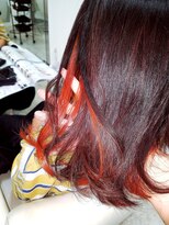 メルマードバーベル(Mermard Bavel)&nbsp;インナーカラー×原色カラー（オレンジ）