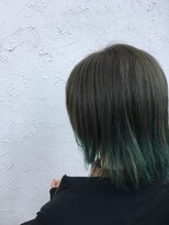 ロンド(Le rond)&nbsp;ミントグリーンのグラデーションセミディボブ