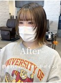 #ウルフカット#顔周りレイヤー#脱ボブ