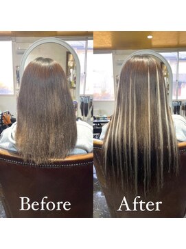 プルクローム(PULL CHROME) 【PULL EXTE】ハイライト/メッシュ/ダイヤモンド毛質/ロング