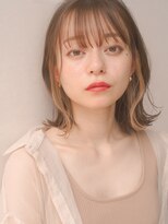 レジュアル(RESSUAL) 斜めバンググレージュカラーデザインカラーシルキーベージュ