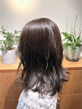 ヘアデザイン エソラ(hair design esora) セミロングレイヤー　× オリーブブラウン