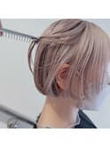 ホワイトラベンダーボブ