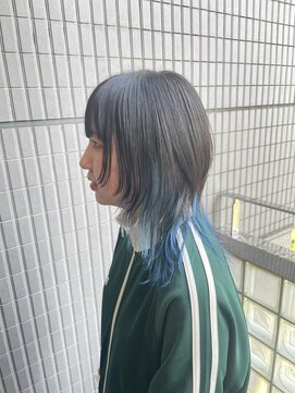 アオ(AO。) インナーカラー/ブルーカラー/ハイトーン