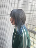 インナーカラー/ブルーカラー/ハイトーン