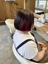 フラム(fulam)&nbsp;ボブ×イヤリングカラーレッド