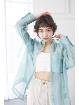 トティア 本通(Totia) 【Totia本通】オン眉ショート×スローカラー