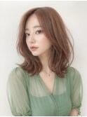 20代大人可愛い小顔くびれボブ エアリーボブベージュ
