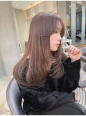 メルティカラーフェミニンロング似合わせカットレイヤーカット
