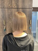 アジールヘア 池袋東口店(agir hair)&nbsp;☆ミルクティーグレージュ/ミルクティー/切りっぱなしボブ/池袋