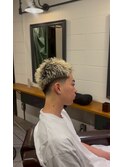 極道パーマフェードマンバンヘアフェザーパーマサーフカール