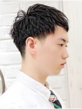 ヘアーアンドグルーミング ヨシザワインク(HAIR&GROOMING YOSHIZAWA Inc.) メンズビジネス爽やかミディアムマッシュ 理容室眉毛カット
