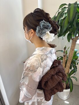 ジジ 宇都宮(Gigi) くびれヘア/フェイスレイヤー/アプリコットオレンジ/宇都宮/鶴田