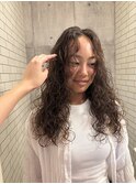 海外風カーリーパーマ