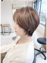 ラック 由比ヶ浜(LUCK)&nbsp;ショートカット/ボブ/白髪ぼかし/白髪ぼかしハイライト