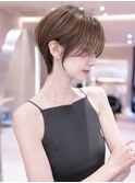 大人ガーリー顔周り似合わせカット/レイヤーカットショートボブ