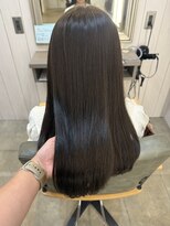 シェル 津山の手店(shel)&nbsp;20代30代40代大人可愛い髪質改善カラー艶感ストレート透明感