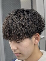 オーバル ジングウマエ(OVARL jingumae) 縦落ちツイストスパイラルパーマラウンドマッシュ