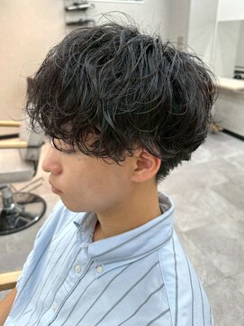 スターズレイ 本川越(STARS ray) メンズパーマ ニュアンスパーマ 波巻きパーマ 刈り上げ 20代