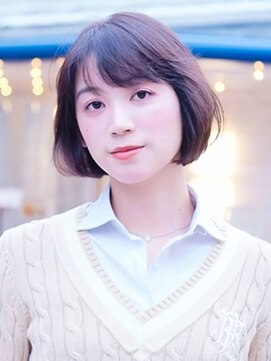 ビュートリアム 福岡(BEAUTRIUM) 【乾かすだけで決まる】横顔まで美しい、艶感ミニマルボブ
