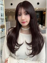 ミンクス渋谷スマートサロン(MINX shibuya smart salon) ワンカールで動きが出るレイヤーカット透明感グレージュカラー