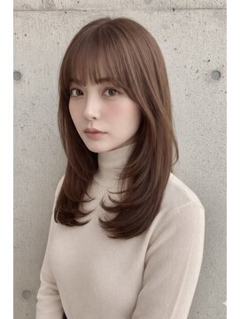 ロイ(Roi) Roi渋谷・レイヤーセミロング・モーブカラー